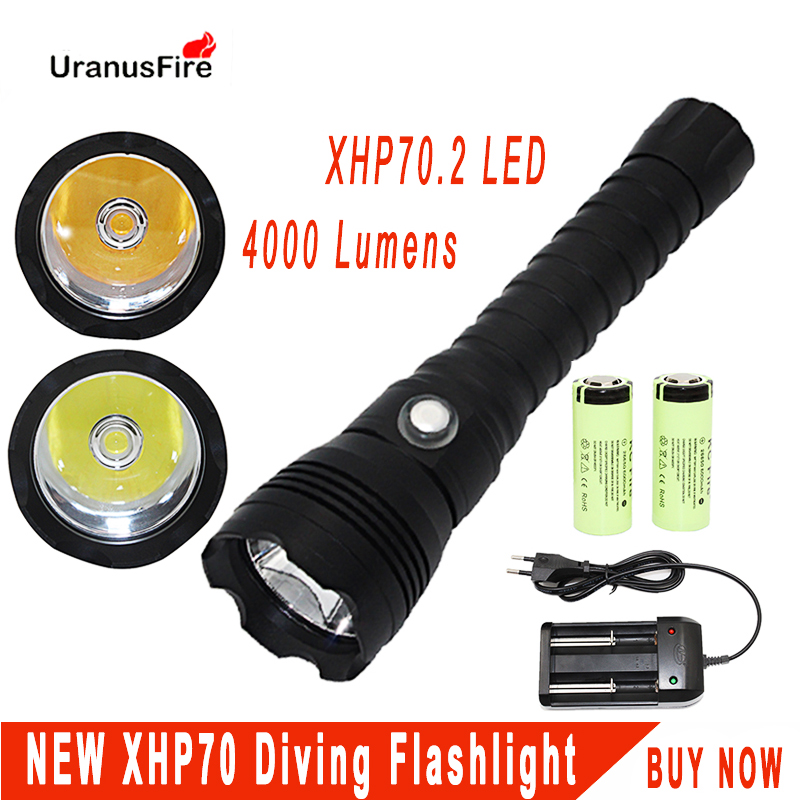Underwater Flashlight - XGardens 70-Lampe de Plongée Sous-Marine à