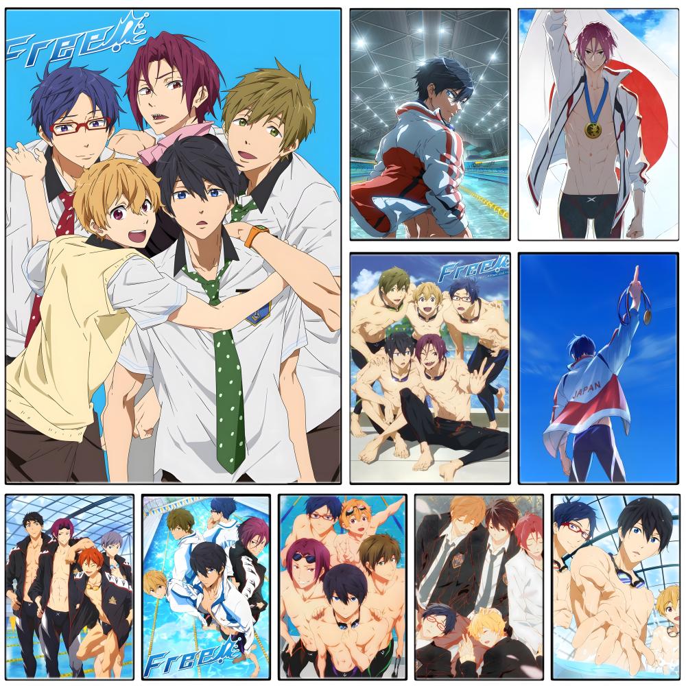 Aqua Sports Club - Affiche autocollante en papier imperméable, motif